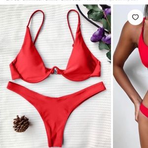 NWT Red 2 piece bikini set